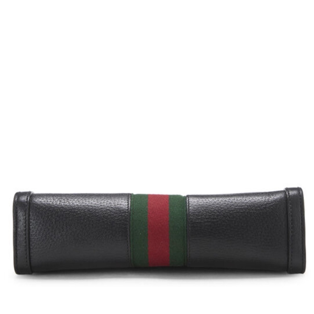EUC Gucci Ophidia Black Leather Shoulder Bag - Picture 5 of 9